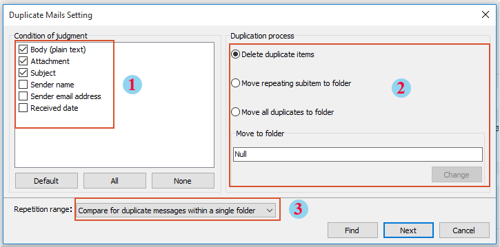 how to delete duplicate emails in outlook